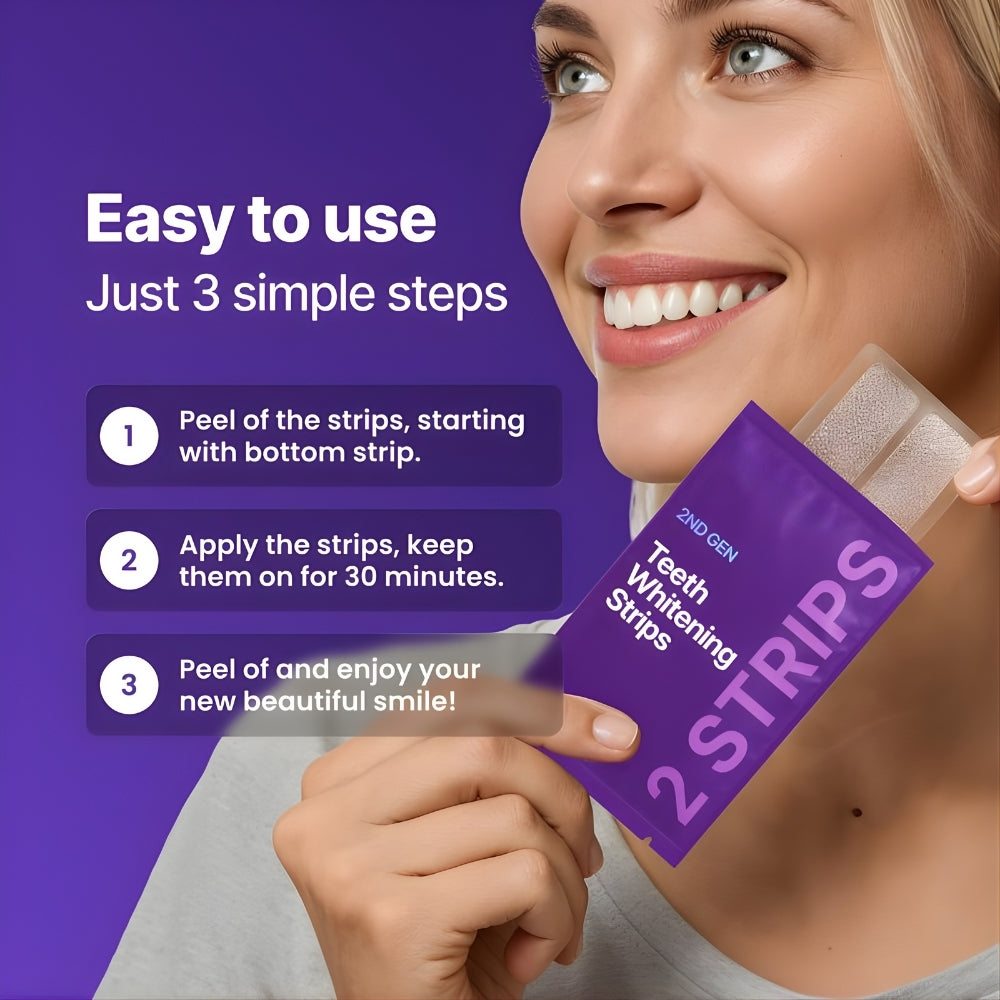 Purple Teeth Whitening Strips