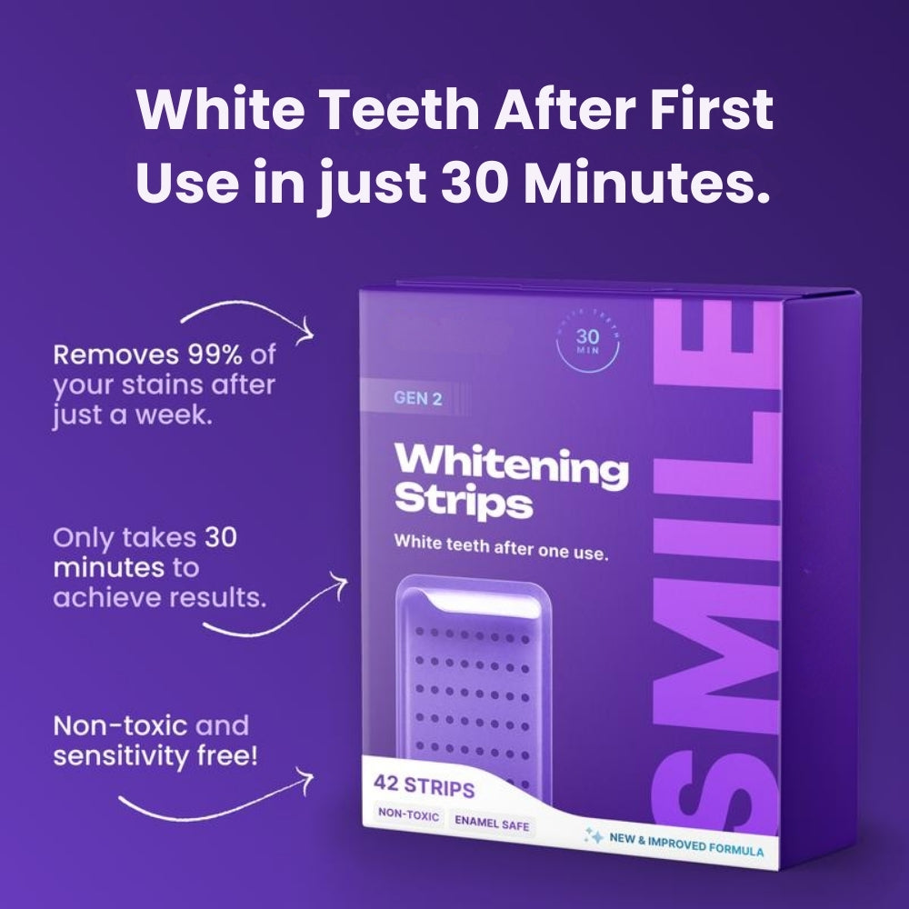 Purple Teeth Whitening Strips